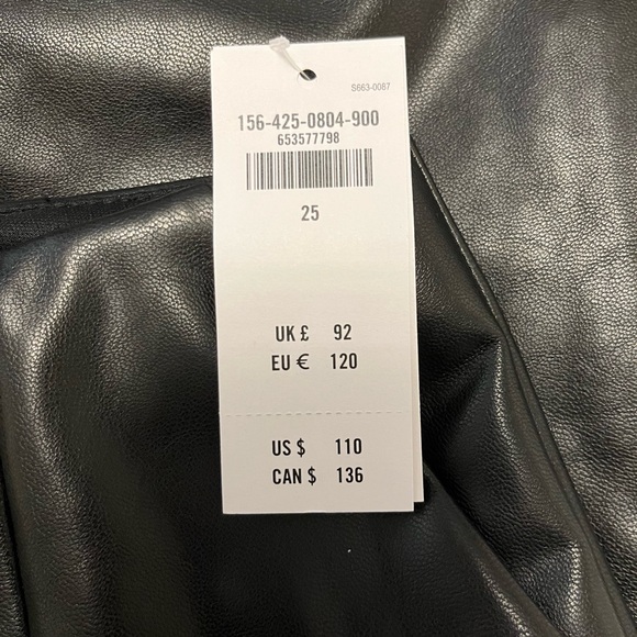 Abercrombie Curve Love Vegan Leather Slim Flare Pant - Picture 4 of 4